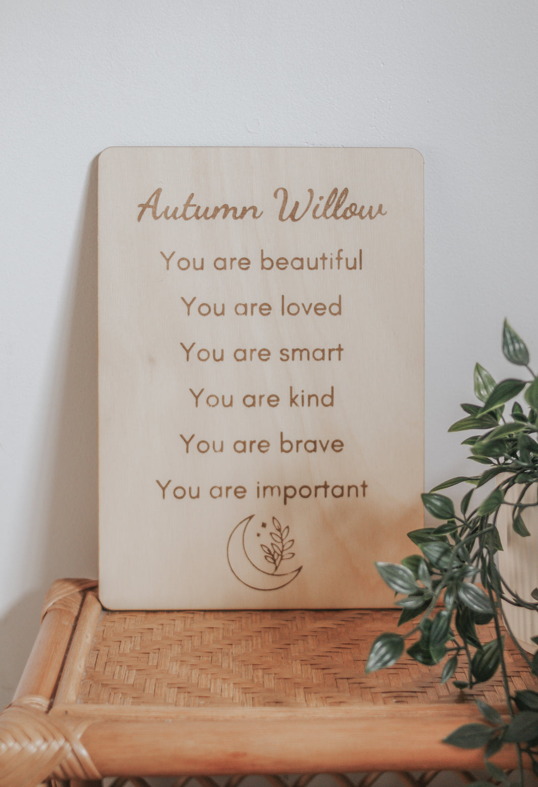 Personalised Affirmation Board - Moon