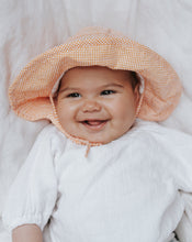 Load image into Gallery viewer, Cotton Baby Hat - Gingham
