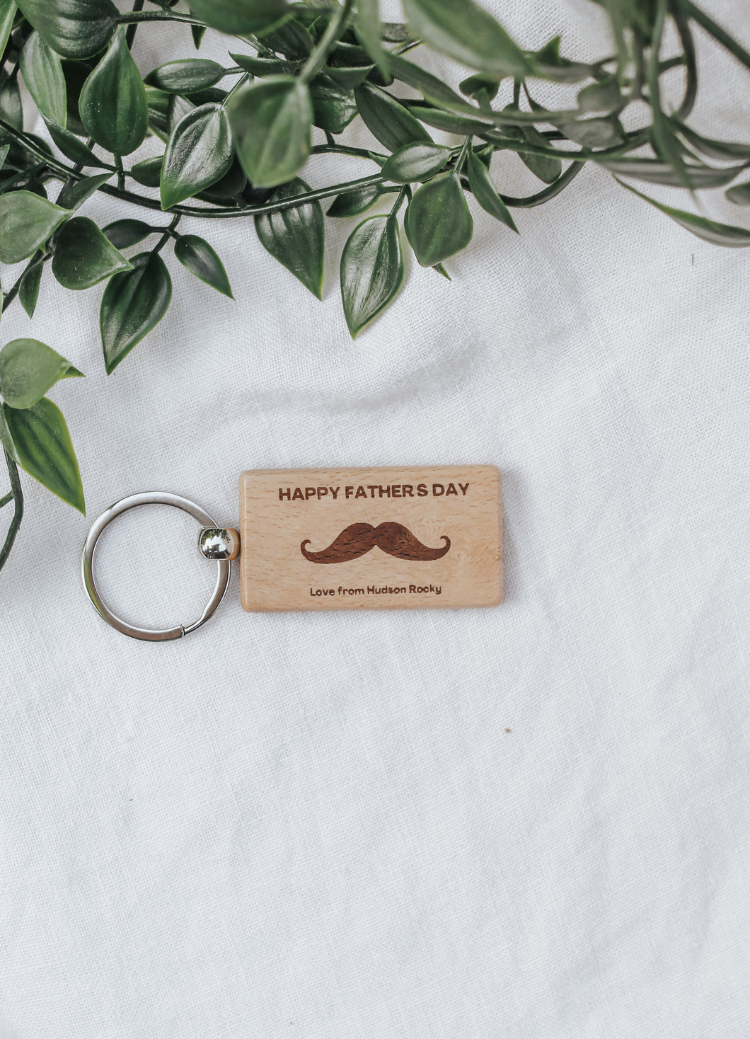 Personalised Happy Father's Day Keyring