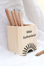 Load image into Gallery viewer, Personalised Wooden Pencil Holder
