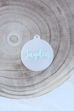 Load image into Gallery viewer, Personalised Glow In The Dark Name Bauble - Coloured
