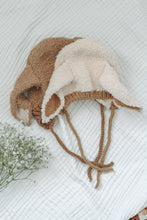 Load image into Gallery viewer, Fluffy Bunny Ear Bonnet - Milk

