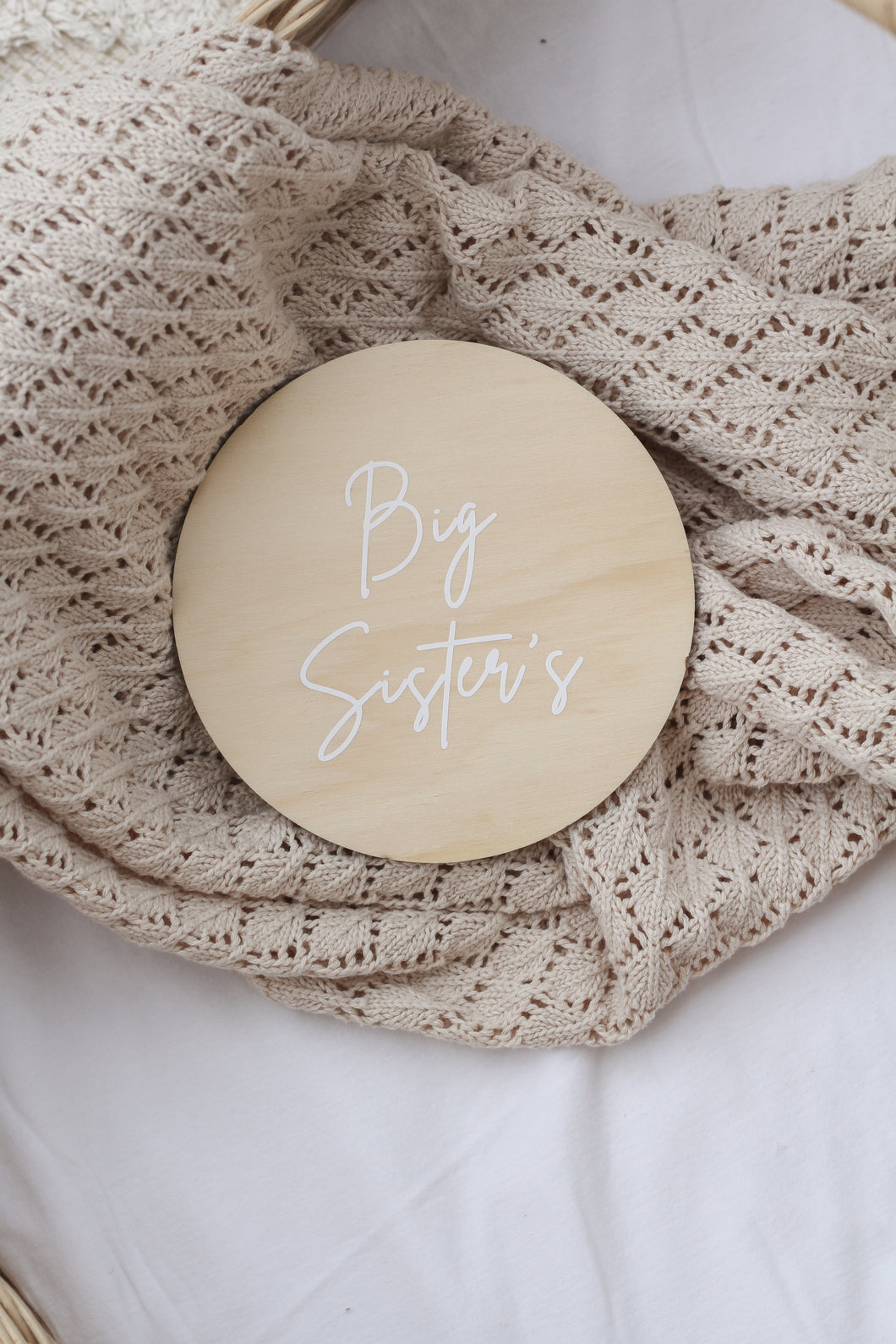 Big Sister's/Brother's Announcement Disc