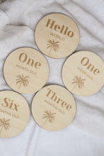 Load image into Gallery viewer, Palm Tree Milestone Disc Set of 5
